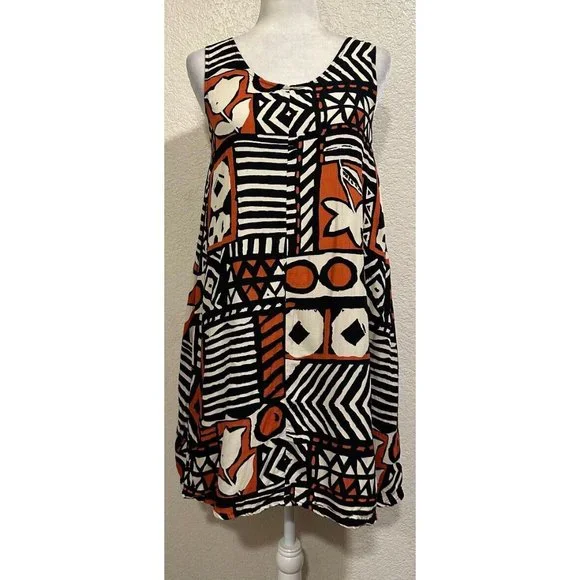 Vintage | Dresses | Mango Mood Vintage 9s Geometrical Art Tank Dress |  Poshmark